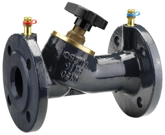 Клапан ручной балансировочный MNF с измерительными ниппелями, фланцевый Клапан ручной балансировочный MNF с измерительными ниппелями, фланцевый