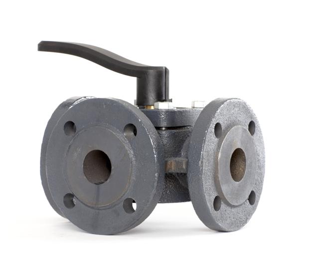 Клапан регулирующий поворотный трёхходовой HFE 3 фланцевый Клапан регулирующий поворотный трёхходовой HFE 3 фланцевый