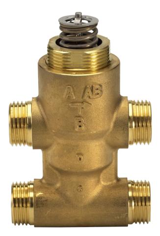 Клапан регулирующий четырехходовой VZ 4 резьбовой, регулируемая среда - вода или 50% гликоль Клапан регулирующий четырехходовой VZ 4 резьбовой, регулируемая среда - вода или 50% гликоль