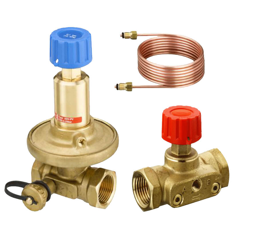 Комплект регулятор перепада давлений и ручного запорного клапана APT/CDT Комплект регулятор перепада давлений и ручного запорного клапана APT/CDT