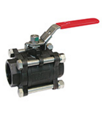 Кран шаровой полнопроходной BS5379NPT из трех частей, стальной внутренняя резьба Кран шаровой полнопроходной BS5379NPT из трех частей, стальной внутренняя резьба