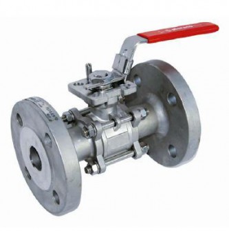 Кран шаровой полнопроходной BS6260 из трех частей, фланцевый из нержавеющей стали Кран шаровой полнопроходной BS6260 из трех частей, фланцевый из нержавеющей стали