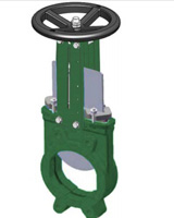 Задвижка шиберная ножевая со штурвалом VGB3400 Задвижка шиберная ножевая со штурвалом VGB3400