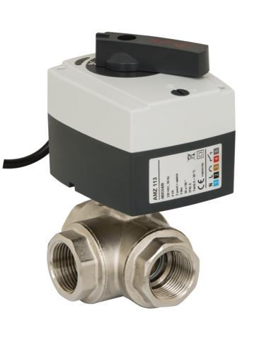 Кран двухпозиционный AMZ 113 резьбовой в комплекте с электроприводом Кран двухпозиционный AMZ 113 резьбовой в комплекте с электроприводом