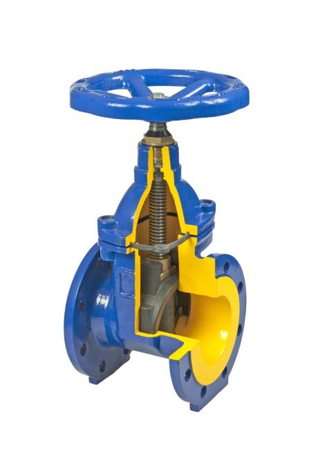 Задвижка чугунная фланцевая с обрезиненным клином 111D Задвижка чугунная фланцевая с обрезиненным клином 111D