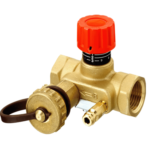 Клапан ручной балансировочный MNT с измерительными ниппелями Клапан ручной балансировочный MNT с измерительными ниппелями