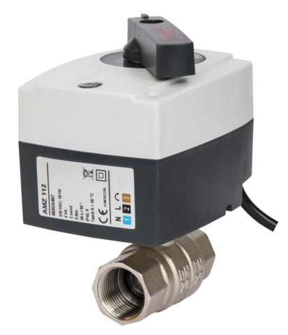 Кран двухпозиционный AMZ 112 резьбовой в комплекте с электроприводом Кран двухпозиционный AMZ 112 резьбовой в комплекте с электроприводом