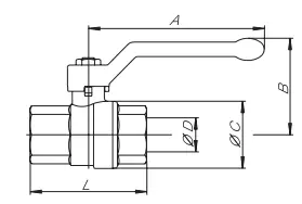 Danfoss кран шаровый тип bvr с вн рез py 40 ду 20