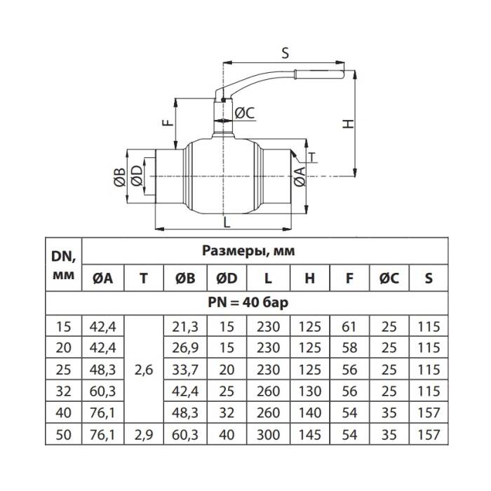 Краны шаровые под приварку danfoss jip ww